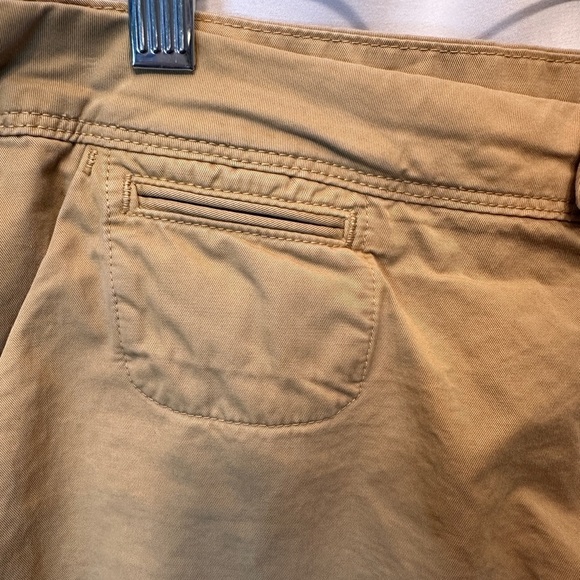Psycho Bunny Size 38 Classic Chino Shorts Dark Khaki Tan 9" Inseam - Picture 3 of 10